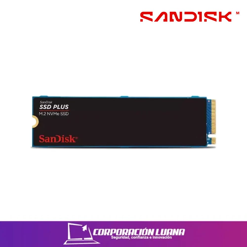 SSD SANDISK PLUS 1TB M.2 NVME ( SDSSDA3N-1T00-G26 ) GEN 3.0 | 3200MB/S