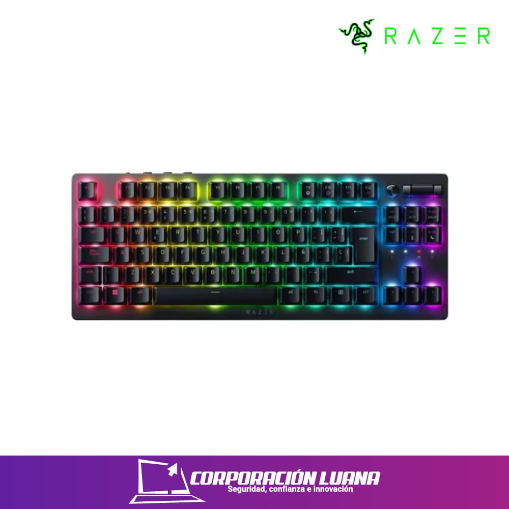 TECLADO GAMER RAZER DEATHSTALKER V2 PRO TKL WIRELESS ( RZ03-0437 ) NEGRO | SWITCH LINEAL OPTICAL | LOW PROFILE | CHROMA RGB