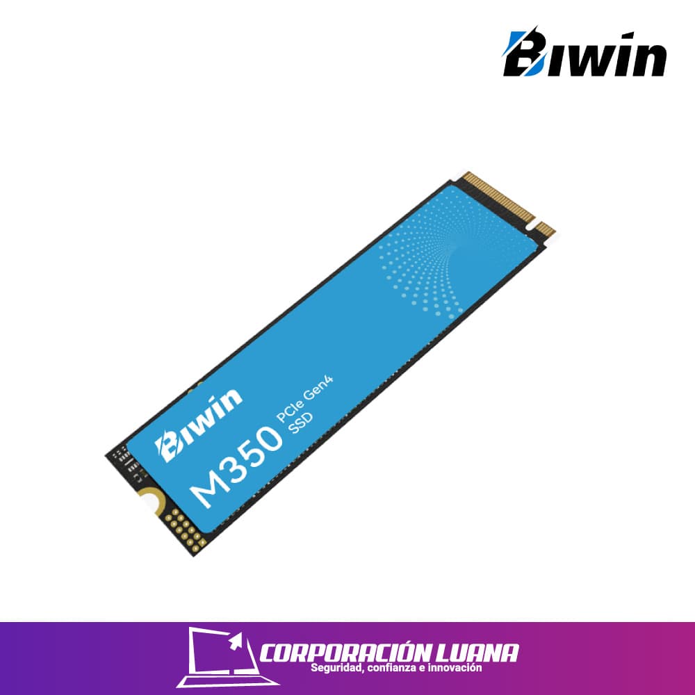 SSD M.2 BIWIN M350 1TB ( BM350NN01TB-RGX ) NVME PCIE GEN 4 | ESCRITURA 5000 MB/S - LECTURA 6000 MB/S