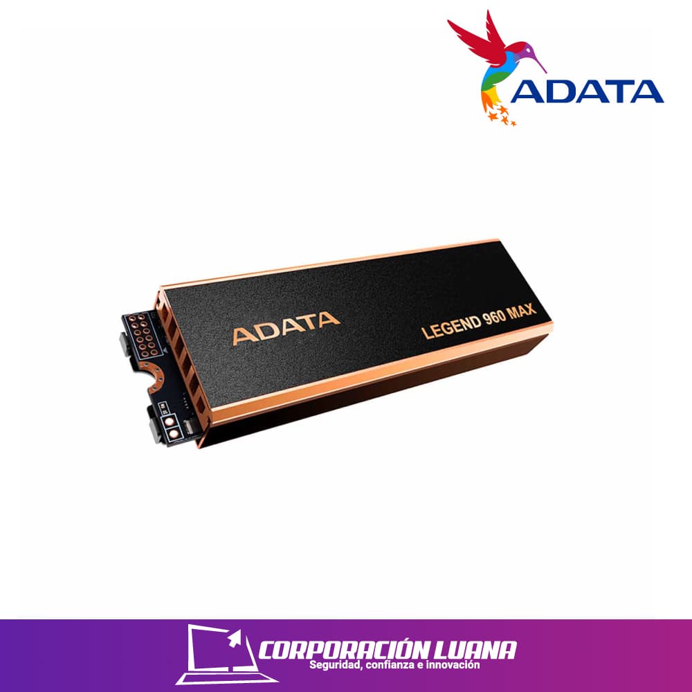SSD M.2 ADATA LEGEND 960 MAX 4TB ( ALEG-960M-4TCS ) NVME PCIE GEN 4 | LECTURA 7400 MB/S - ESCRITURA 6800 MB/S