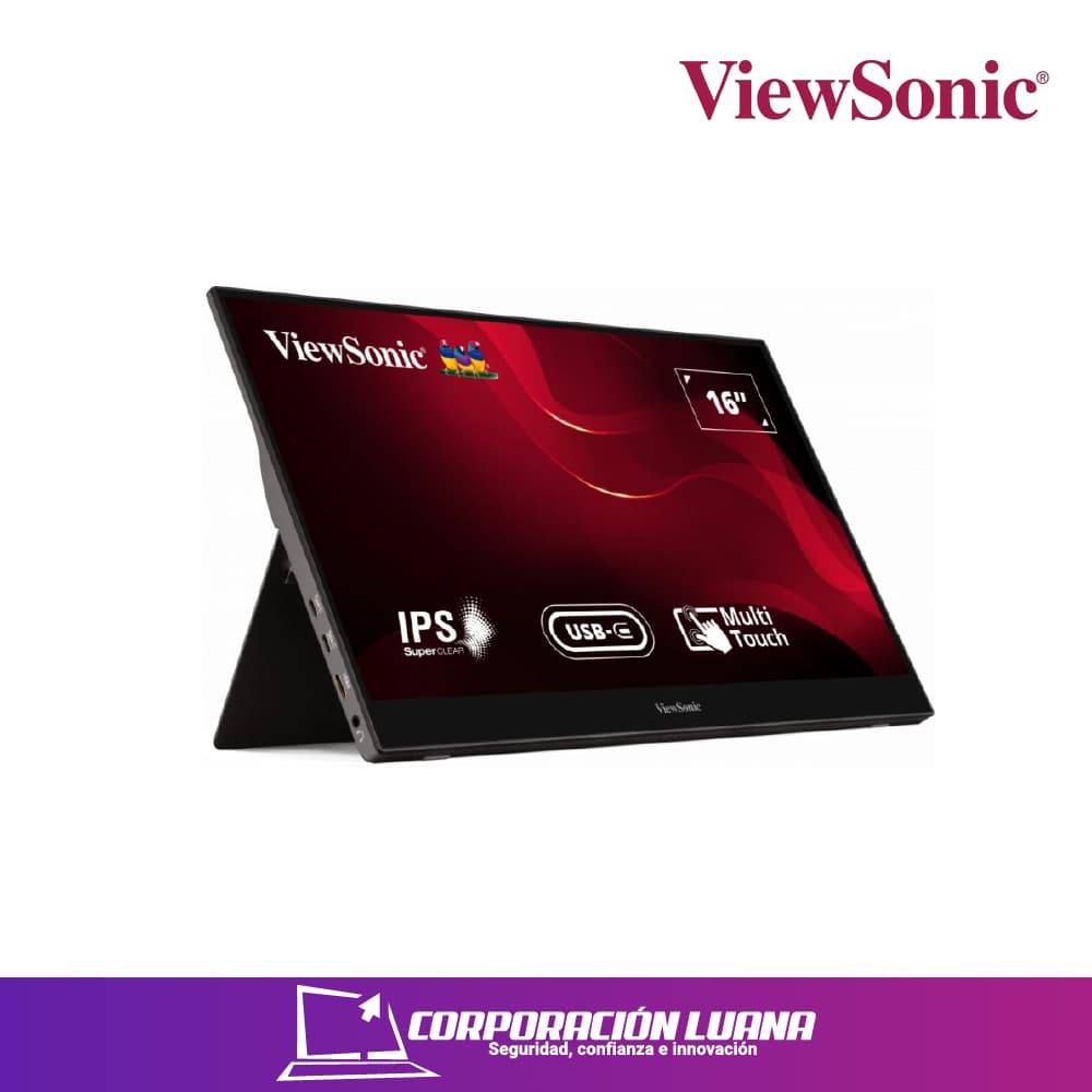 MONITOR PORTATIL VIEWSONIC 16" ( TD1655 ) IPS TOUCH 10 | FHD - 60HZ