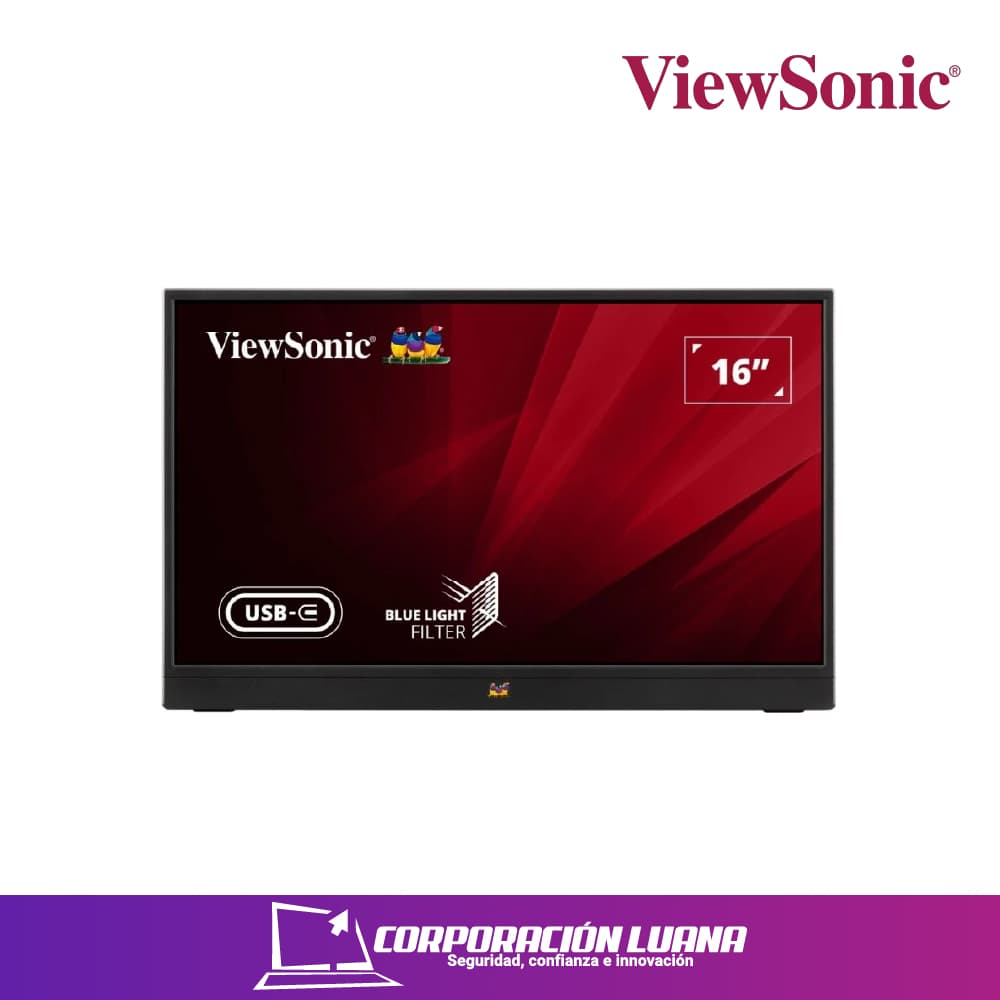 MONITOR PORTATIL VIEWSONIC 16" ( VA1655 ) IPS | FHD - 60HZ