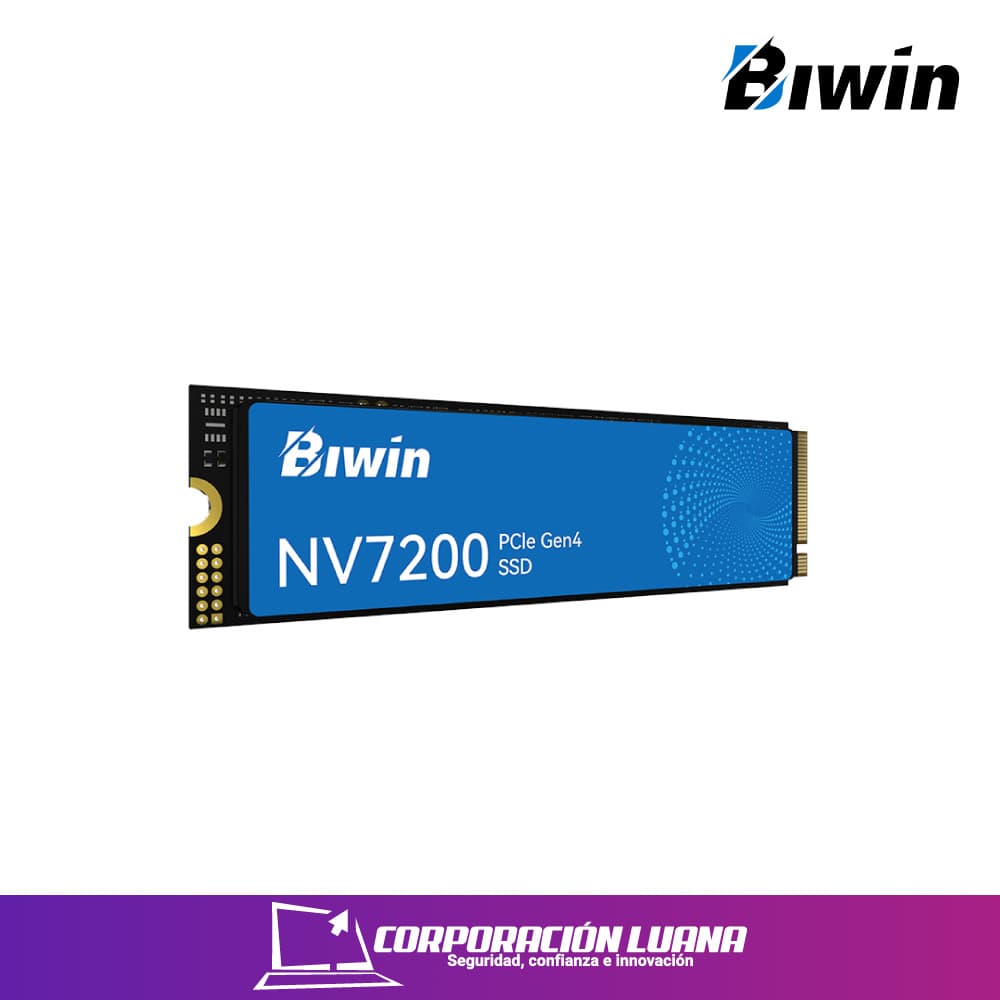 SSD M.2 BIWIN NV7200 1TB ( BNV720001TB-RGX ) NVME PCIE GEN 4 | ESCRITURA 6200 MB/S - LECTURA 7200 MB/S