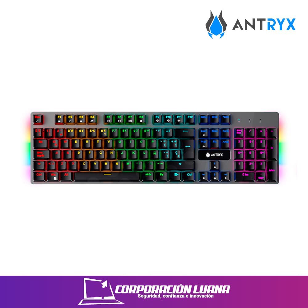 COMBO ANTRYX GAMER INALAMBRICO GC-4500 ( AGC-4500TXKBL-SP ) TECLADO+MOUSE | WIFI - BT - USB | SWITCH BLUE | LED RGBT