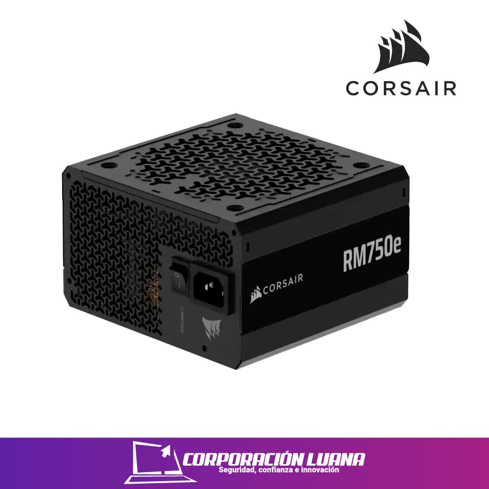 FUENTE DE PODER CORSAIR RM SERIES 750W ( RM750E ) GOLD | FULL MODULAR | NEGRO