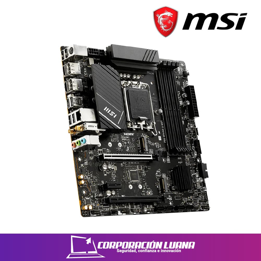 MOTHERBOARD MSI PRO B760M-A WIFI ( 824142313176 ) DDR5 | LGA 1700