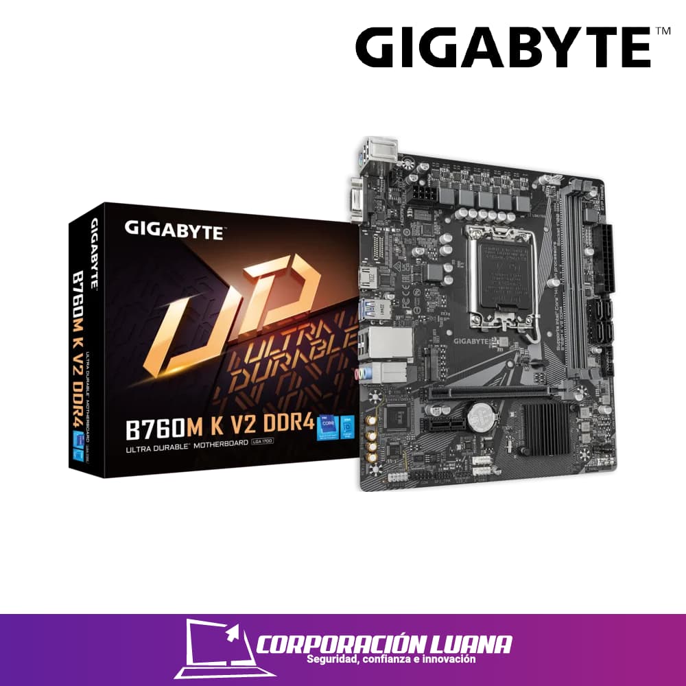MOTHERBOARD GIGABYTE B760M K V2 ( 9MB76MK24-00-G10 ) DDR4 | LGA 1700