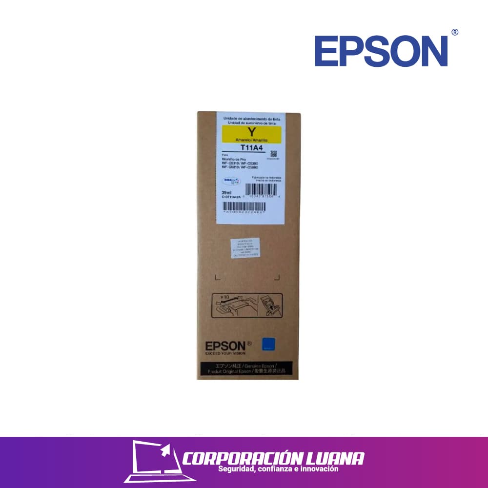 BOLSA DE TINTA EPSON ( T11A420-AL ) AMARILLO | PARA WORKFORCE C5810