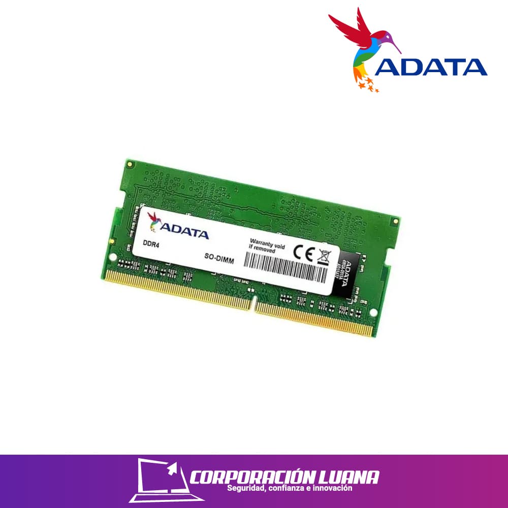 MEMORIA RAM SODIMM ADATA 8GB 3200MHZ ( AO1P32NC8T1-BBVS ) OEM |  PC4-25600 | 1.2V