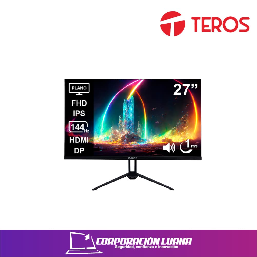 MONITOR TEROS 27" ( TE-2714S ) IPS | PARLANTES | FHD - 144HZ - 1MS | HDMI - DP