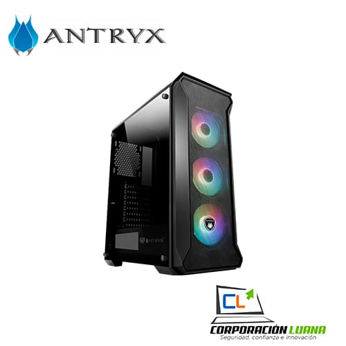 CASE ANTRYX FX SENTRY ( AC-FX260K-T3DR ) S/FUENTE | NEGRO | 1 VENTANA ACRILICO | | LED- ARGB X3