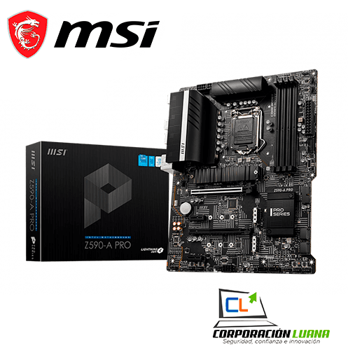 MOTHERBOARD MSI Z590-A PRO, INTEL Z590, LGA1200, DDR4, HDMI, DP, USB 3.2 GEN 2X2 MBMSZ590-APRO