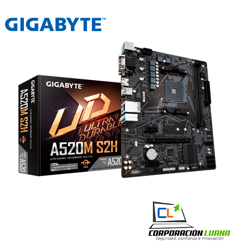 MOTHERBOARD GIGABYTE A520M S2H ( A520M-S2H ) AM4 | DDR4