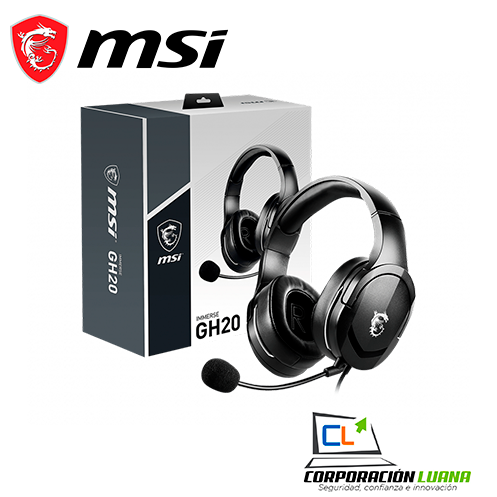 AURICULAR MSI IMMERSE GH20 ( IMMERSE GH20 ) GAMING | NEGRO