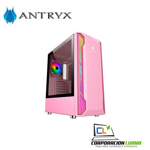 CASE ANTRYX RX 430 PINK ( AC-RX430P-R1 ) S/FUENTE | X2 FAN | TEMPLADO