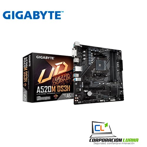 MOTHERBOARD GIGABYTE A520M DS3H ( A520M-DS3H ) AM4 | DDR4