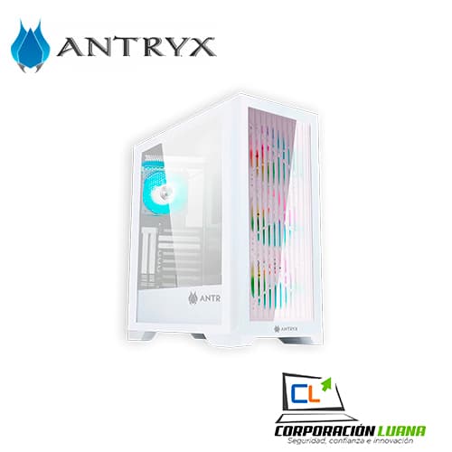 CASE ANTRYX FX 730 ( AC-FX730W ) S/FUENTE | BLANCO | X4 FAN | USB TIPO-C