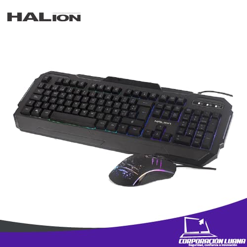 COMBO GAMER HALION HA-818C ( KGHA818 ) TECLADO+MOUSE | LED RGB