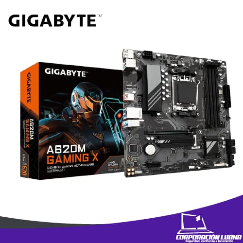 MOTHERBOARD GIGABYTE A620M GAMING ( A620M-GAMING-X ) 4 SLOTS | AM5