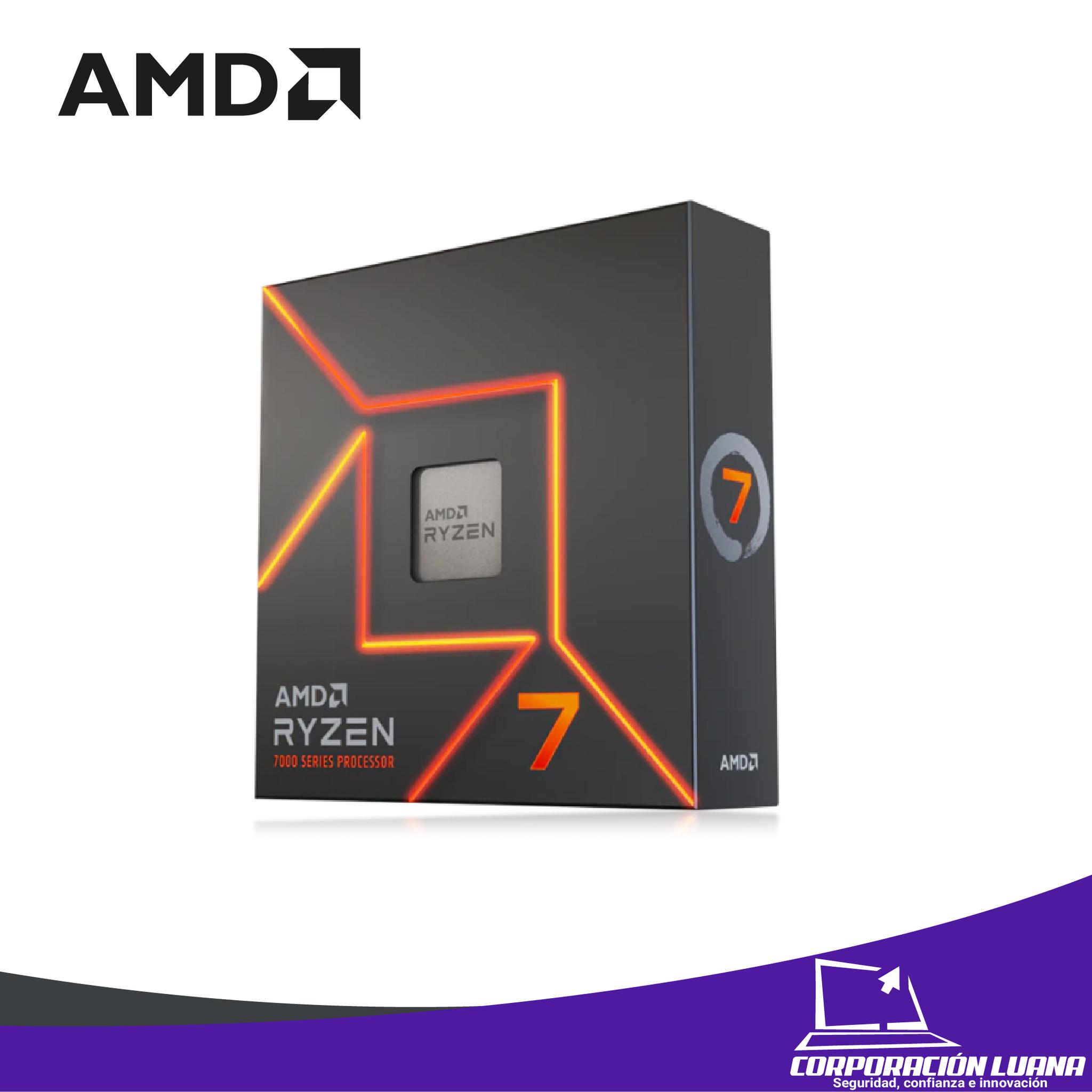 PROCESADOR AMD RYZEN 7 7700X ( 100-100000591WOF ) AM5 | 4.5GHZ - 5.4 GHZ | 32MB