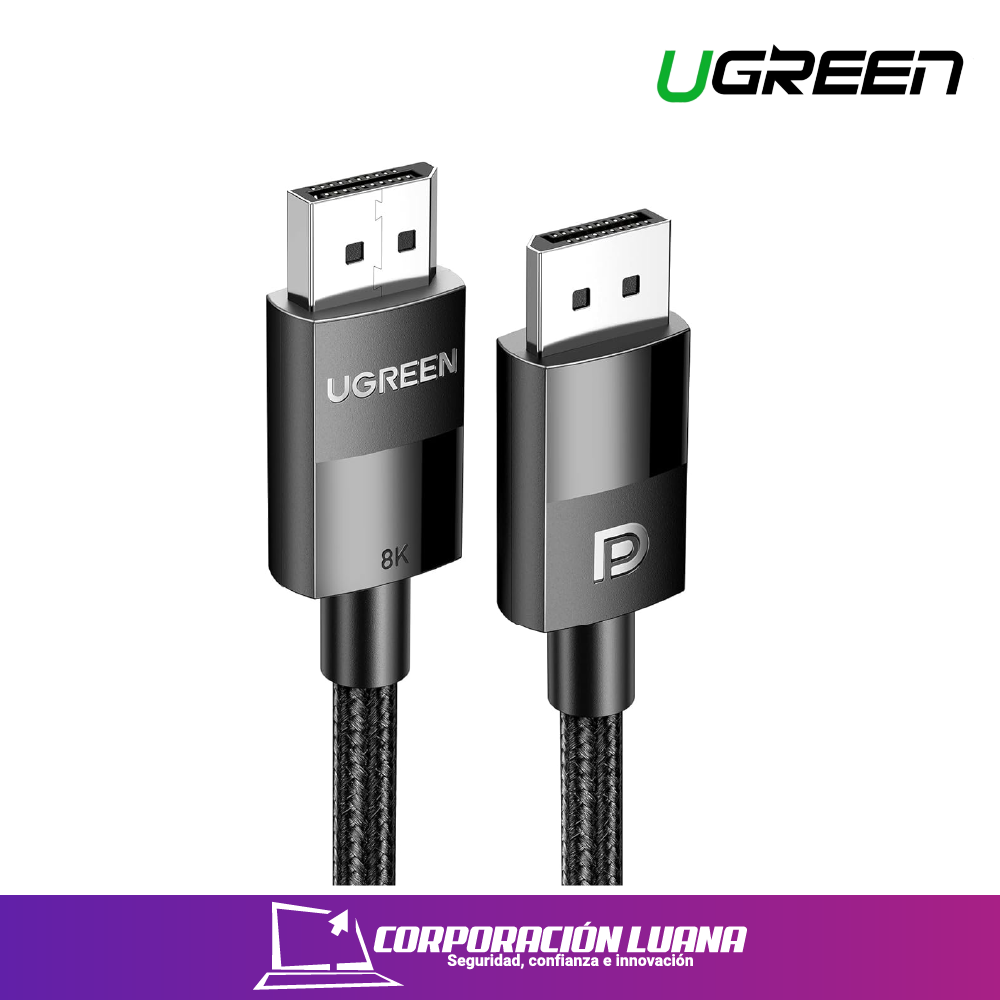 DP1.4 MALE TO MALE 8K@60HZ UGREEN ( 80392 ) CABLE 2M