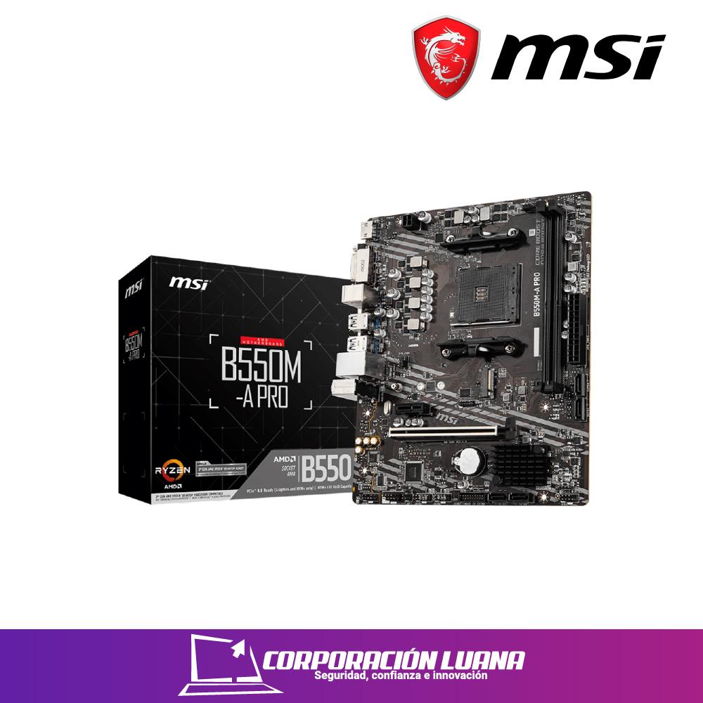 MOTHERBOAR MSI B550M-A PRO ( MBMSB550M-APRO ) AM4