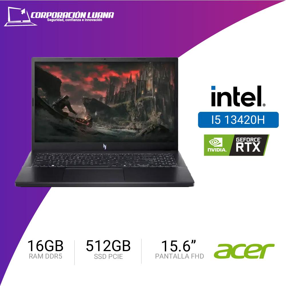 LAPTOP ACER NITRO 5 15 INTEL CORE I5 13420H ( ANV15-52-58QB ) 16GB DDR5 | SSD 512GB | 15.6" FHD | RTX 4050 6GB | FREE OS