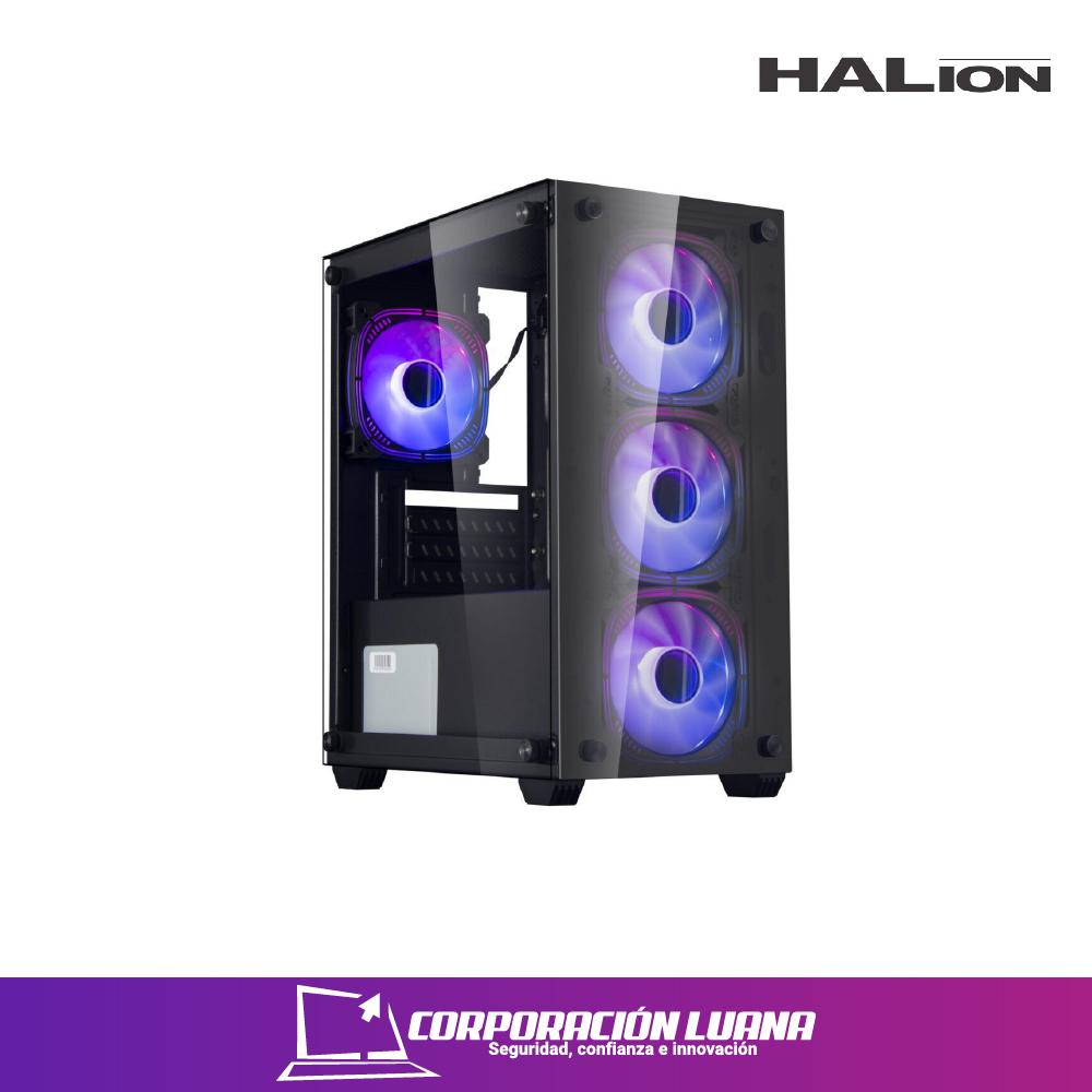 CASE HALION RAGNAROK ( RAGNAROK 323 ) C/FUENTE 550W | X4 FANES RGB
