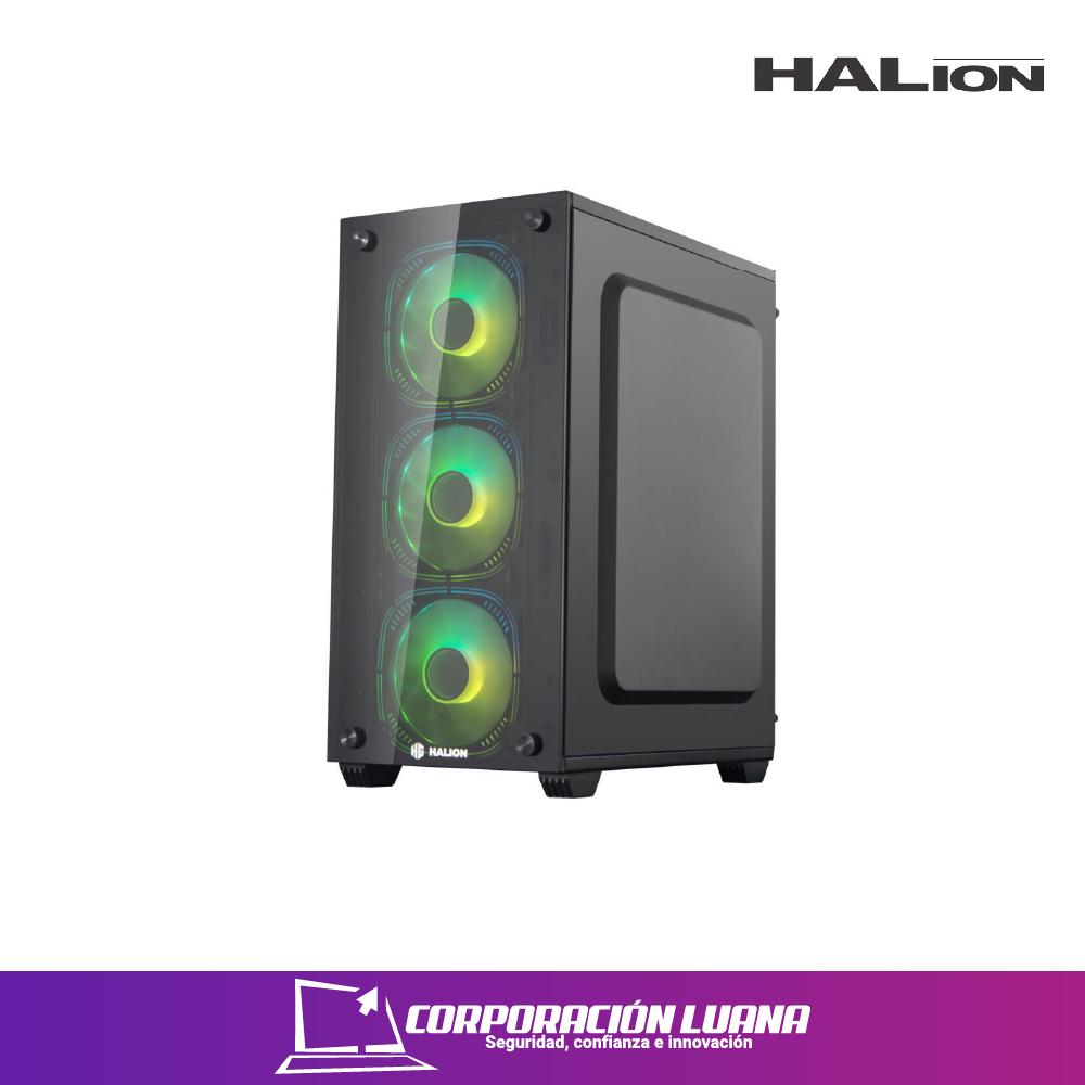 CASE HALION RAGNAROK ( RAGNAROK 323 ) C/FUENTE 550W | X4 FANES RGB