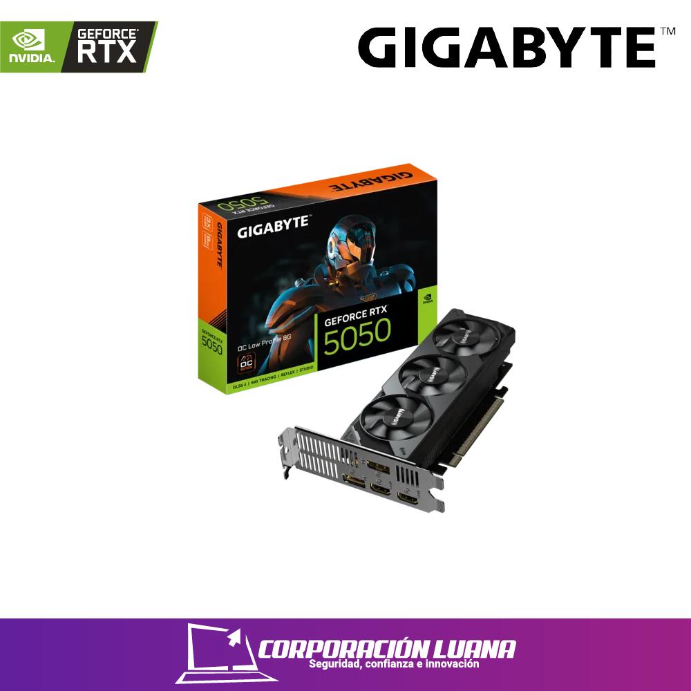 TARJETA DE VIDEO GIGABYTE RTX 5050 OC ( GV-N5050OC-8GL ) 8GB GDDR6 | LOW PROFILE | X2 DP | X2 HDMI