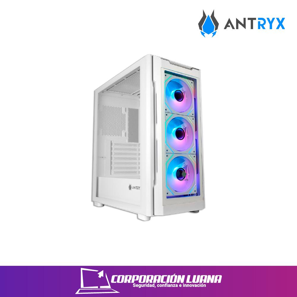 CASE ANTRYX RX-560 ( AC-RX560W ) S/ FUENTE | X3 FANES | ARGB | BLANCO