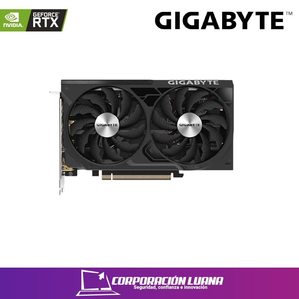TARJETA VIDEO GIGABYTE GEFORCE RTX-4060TI 8GB, WINDFORCE OC 128BIT GDDR6| GV-N406TWF2OC-8GB