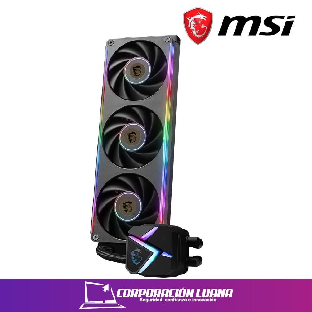 REFRIGERACION LIQUIDA MSI MAG CORELIQUID C360 V2 ( 306-7ZW2R35-813 ) NEGRO | X3 COOLER | AMD - INTEL | ARGB