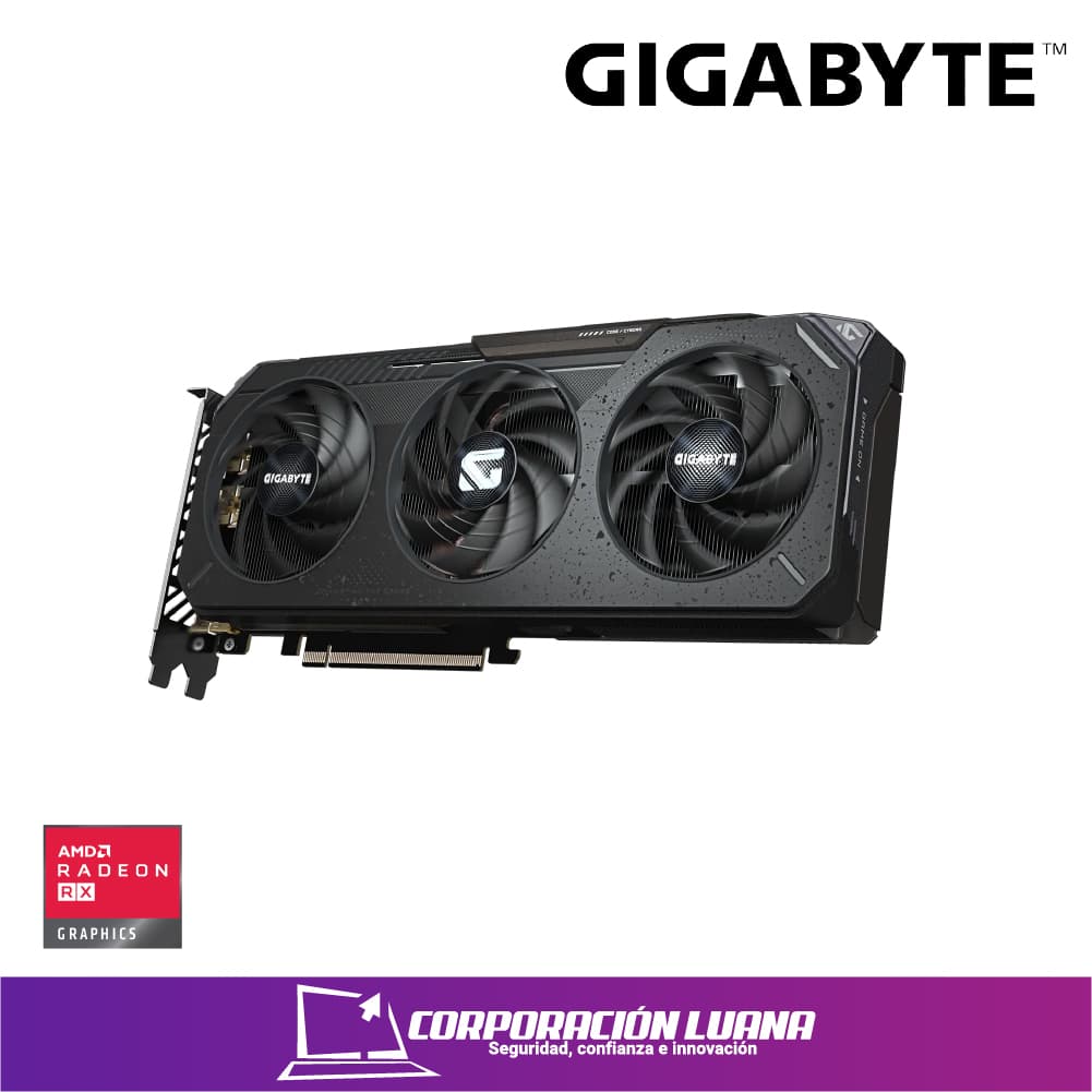 TARJETA DE VIDEO GIGABYTE RX 9060 XT GAMING OC ( GV-R9060XTGAMING OC-16GD ) 16GB GDDR6 | 128 BIT | X3 FANES | X2 DP - 1 HDMI
