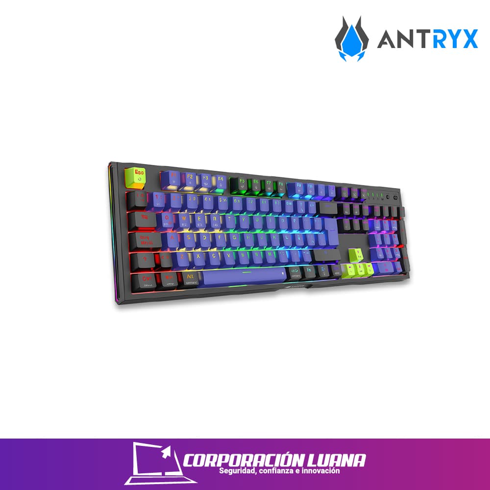 TECLADO MECANICO INALAMBRICO ANTRYX MK865 TRIX ( AMK-865TXKRE-SP ) SWITCH RED | LED RGB