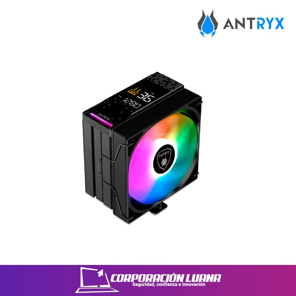 COOLER PARA PROCESADOR ANTRYX MIRAGE 450 ( ACC-450 ) DIGITAL | NEGRO | LED RGB | AMD - INTEL