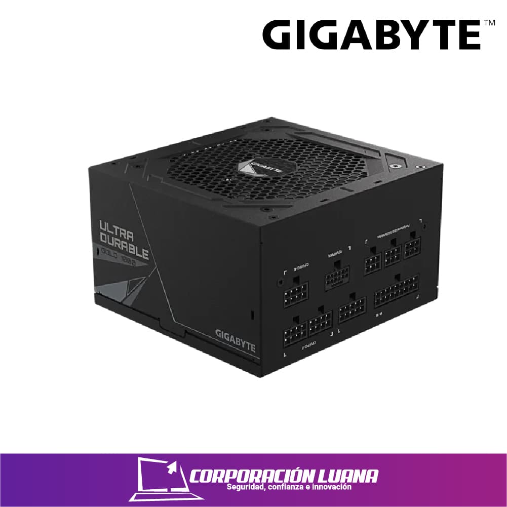 FUENTE DE PODER GIGABYTE UD1000 ICE ( GP-UD1000GM PG5 ICE ) 1000W GOLD | BLANCA | FULL MODULAR