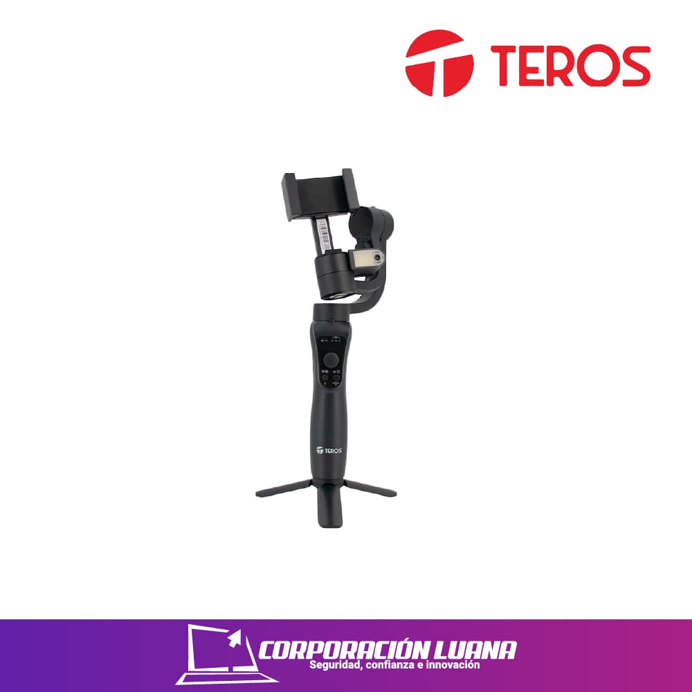 ESTABILIZADOR GIMBAL TEROS ( TE-7056N ) 3 EJES | RASTREADOR IA | 360 GRADOS