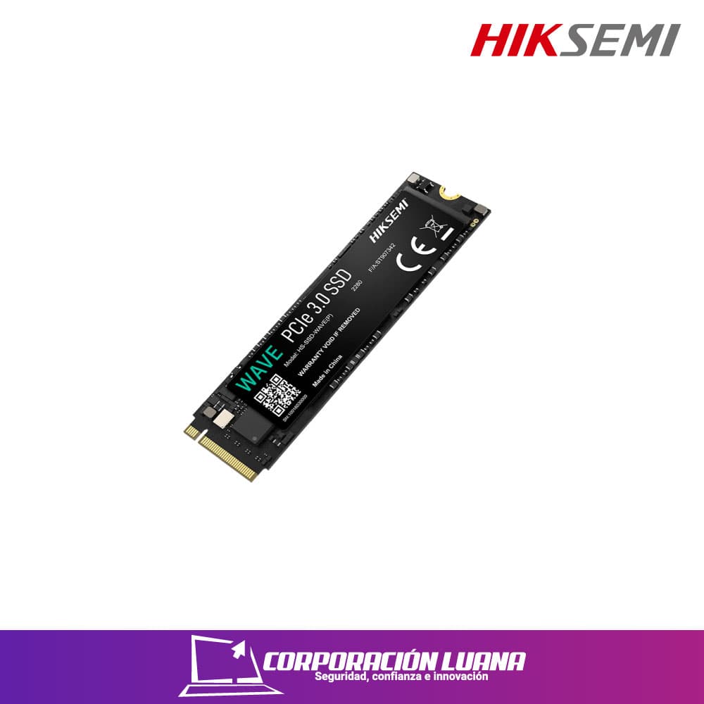 SSD HIKSEMI WAVE 512GB ( HS-SSD-WAVE512GB-NVME ) PCIE 3.0 - NVME | LECTURA 2230 MB/S - ESCRITURA 2000 MB/S